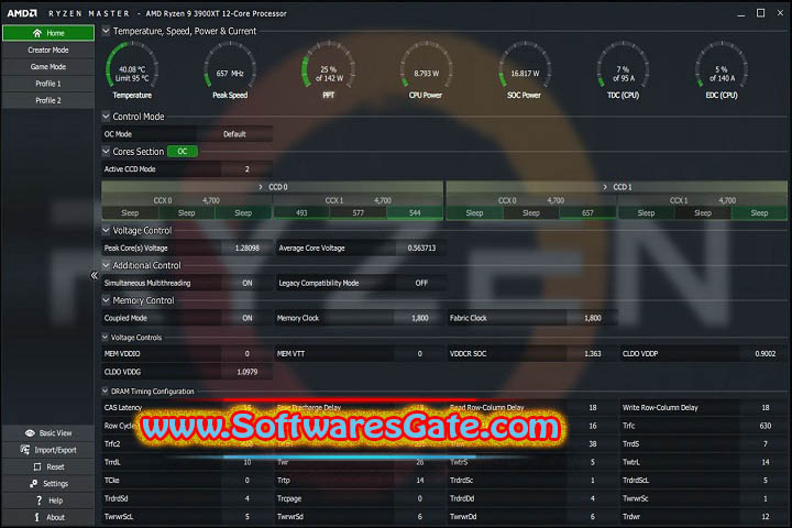 AMD Ryzen Master : Version 2.13.1.3097 (Software) AMD Ryzen Master : Version 2.13.1.3097 (Software)