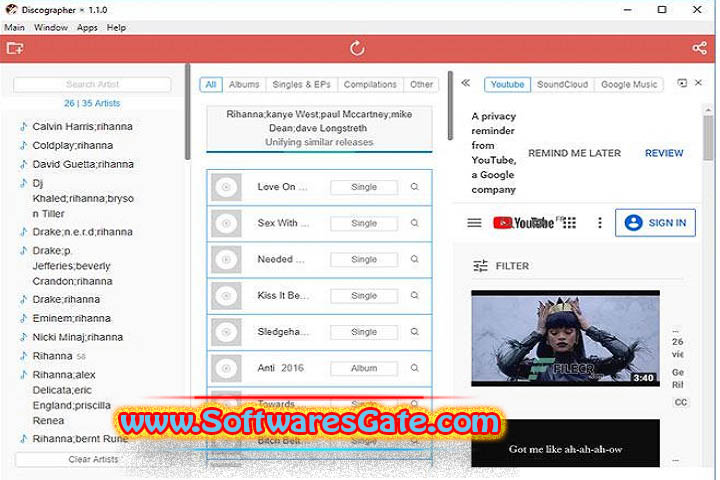 Full Discography 1.6.8 Software Full Discography 1.6.8 Software