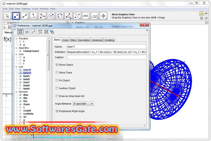 GeoGebra Calculator 6.0.851.0