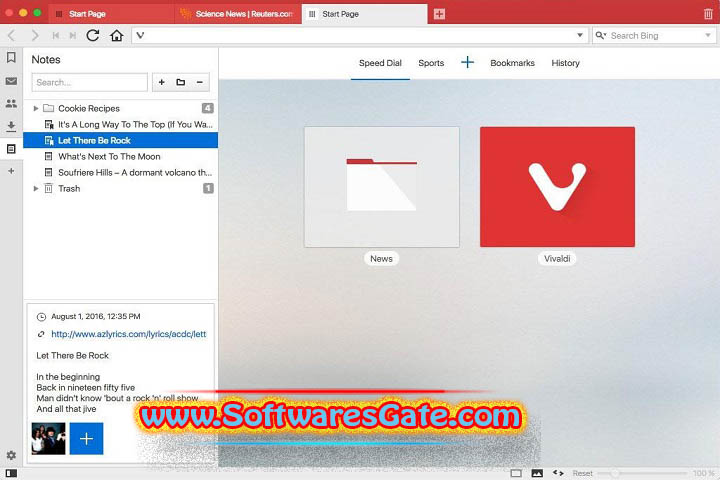 Vivaldi 6.8.3381.53 Software