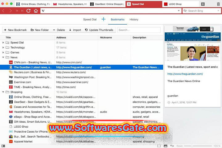 Vivaldi 6.8.3381.53 Software