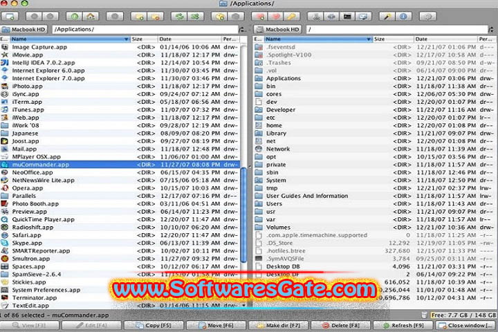 muCommander 1.5.0 Software