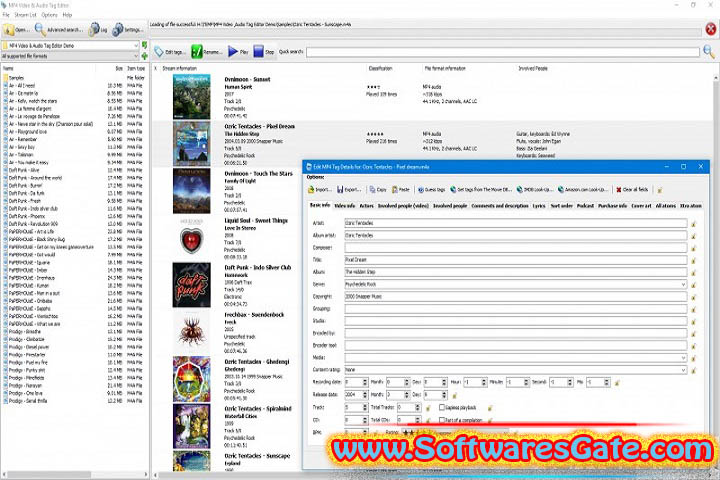 3delite MP4 Video &amp; Audio Tag Editor : Version 1.0.255.454