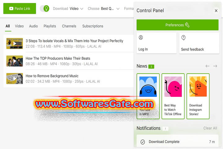 4K Video Downloader Plus : Version 1.8.5 (Software)