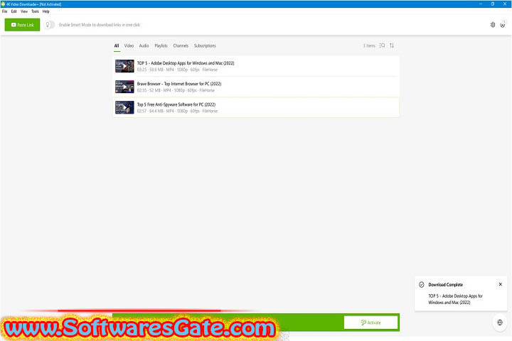 4K Video Downloader Plus : Version 1.8.5 (Software)