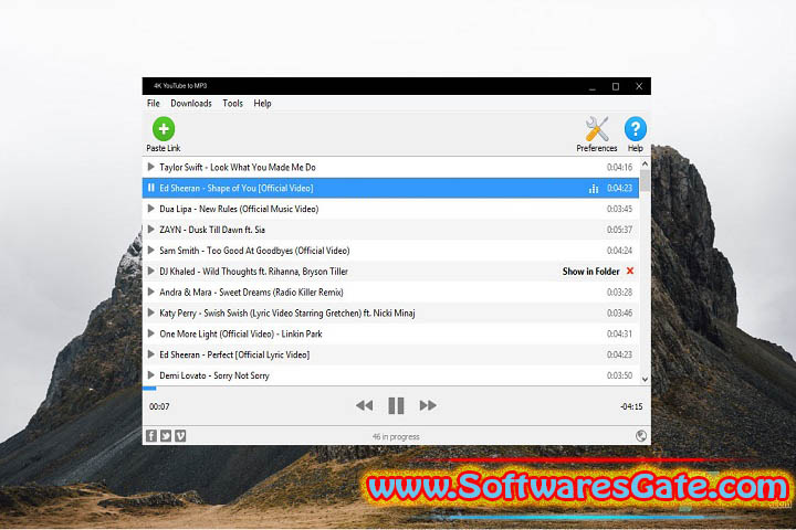 4K YouTube to MP3 : Version 5.5.5 (Software)