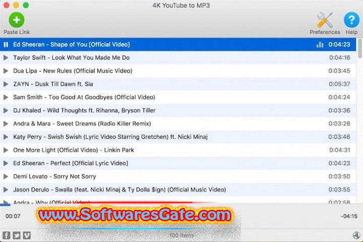 4K YouTube to MP3 : Version 5.5.5 (Software)