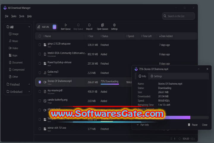AB Download Manager : Version 1.0.6 (Software)