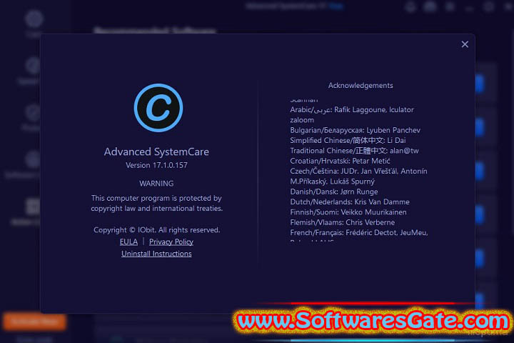 Advanced SystemCare Pro : Version 17.5.0.293 (Software) Advanced SystemCare Pro : Version 17.5.0.293 (Software)