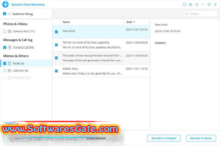 Anvsoft SynciOS Data Recovery : Version 3.3 (Software) Anvsoft SynciOS Data Recovery : Version 3.3 (Software)