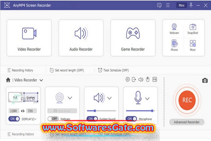 AnyMP4 Screen Recorder : Version 1.5.28 (Software) AnyMP4 Screen Recorder : Version 1.5.28 (Software)