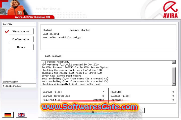 Avira Rescue System : Version 1.0 (Latest Software)