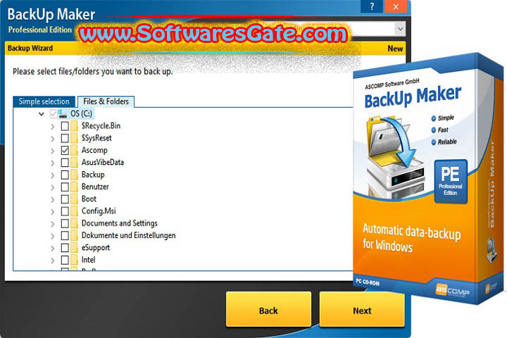 BackUp Maker Professional : Version 8.308 (Software)