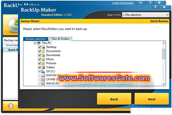 BackUp Maker Professional : Version 8.308 (Software)