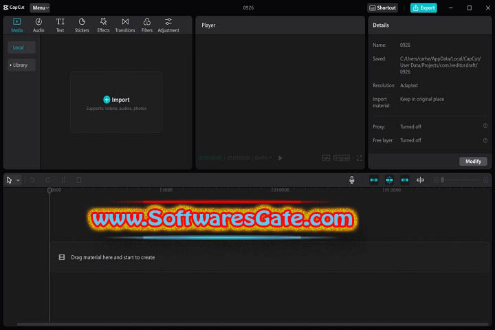 CapCut : Version 4.3.0.1694 (Software) CapCut : Version 4.3.0.1694 (Software)
