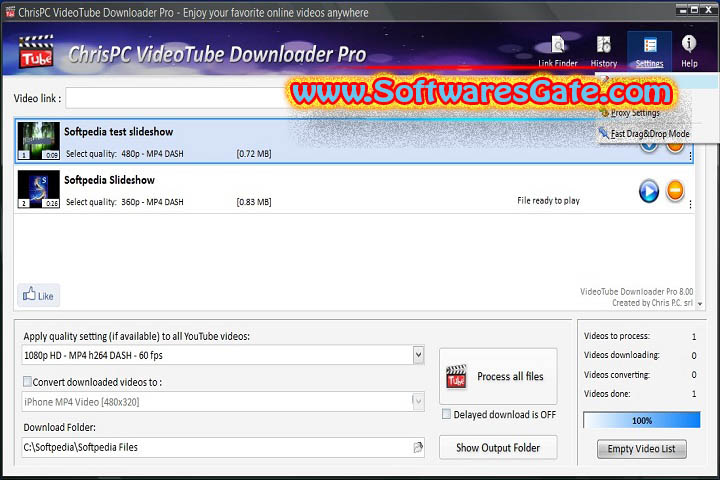 ChrisPC VideoTube Downloader Pro : Version 14.24.0804 (Latest Software)