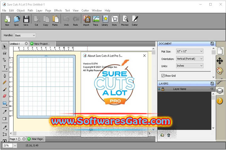 Craft Edge Sure Cuts A Lot Pro : Version 6.059 (Software)