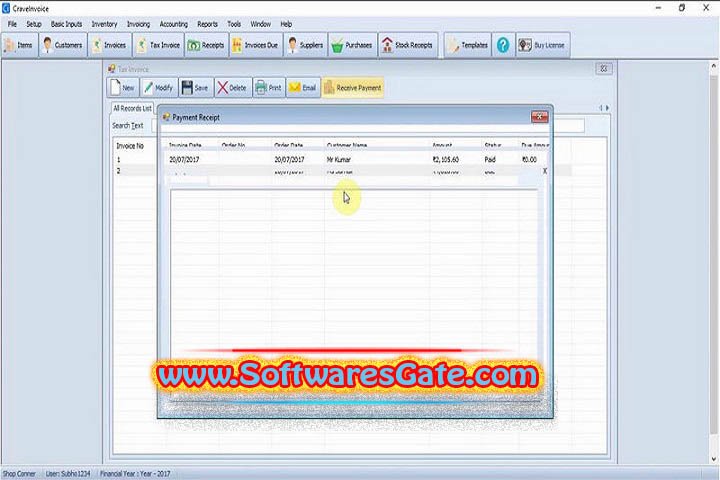 CraveInvoice : Version 2.9.4.6 (Software) CraveInvoice : Version 2.9.4.6 (Software)