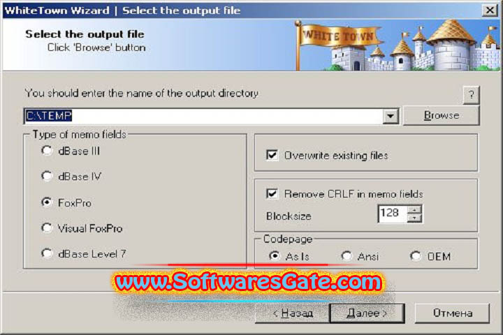 DBF Converter : Version 7.31 (Software) DBF Converter : Version 7.31 (Software)