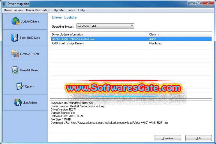 Driver Magician Lite : Version 5.6.0.0 (Software)