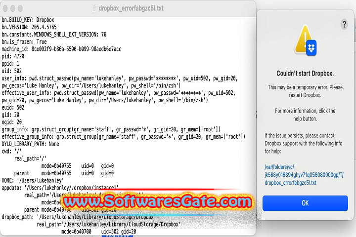 Dropbox : Version 205.4.5765 (Software)