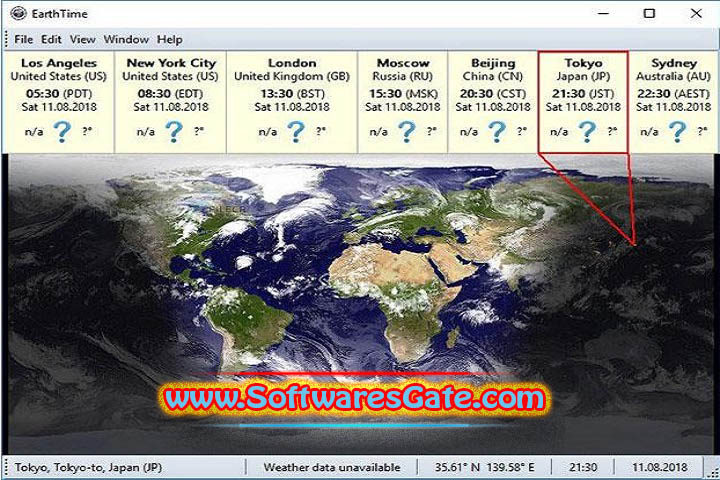 EarthTime : Version 6.26.13 (Software) EarthTime : Version 6.26.13 (Software)