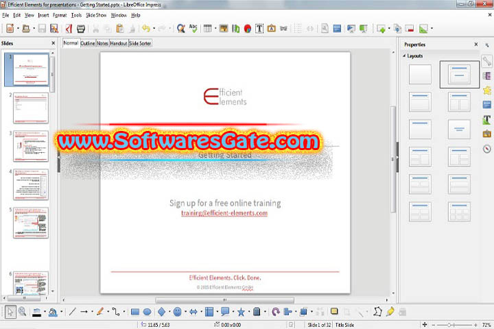 Efficient Elements for presentations : Version 4.3.1200.1 (Latest Software)