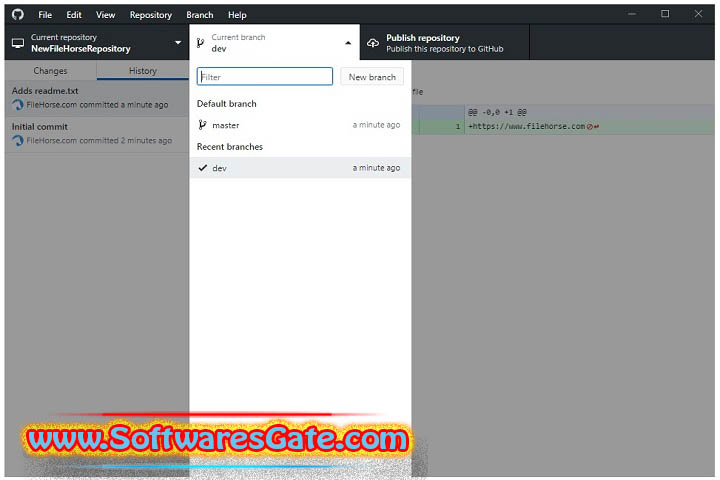 GitHub Desktop : Version 3.4.3.0 (Software) GitHub Desktop : Version 3.4.3.0 (Software)