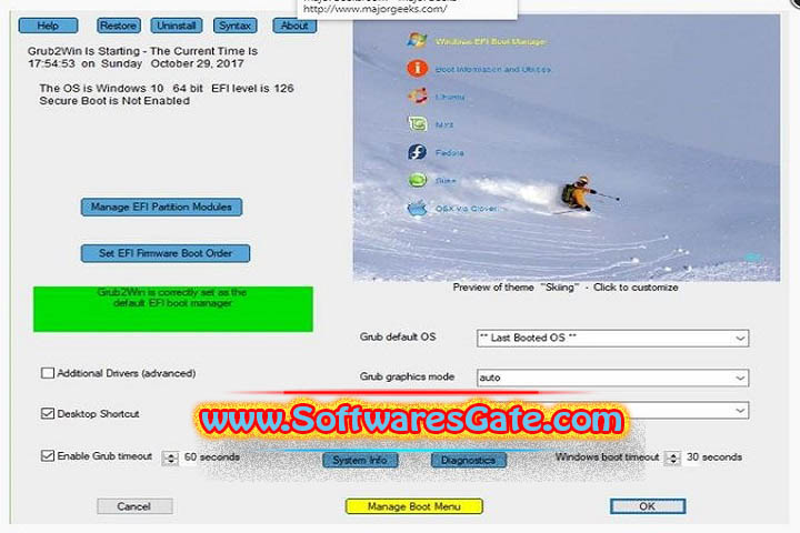 Grub2Win : Version 1.0 (Latest Software) Grub2Win : Version 1.0 (Latest Software)