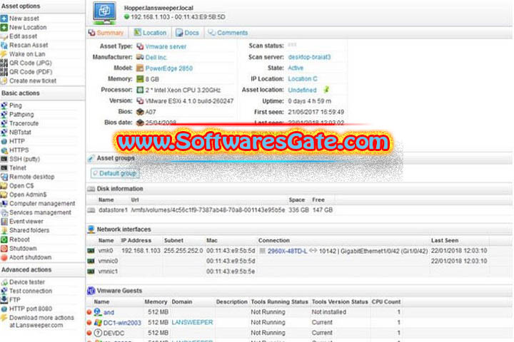 Lansweeper : Version 11.3.0.5 (Latest Software)