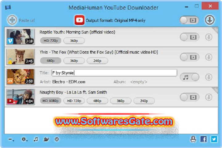 MediaHuman YouTube Downloader : Version 3.9.9.95 (Software)