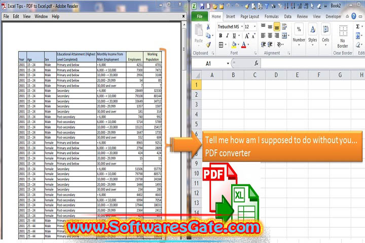 PDF To Excel Converter : Version 4.9.2 (Latest Software)