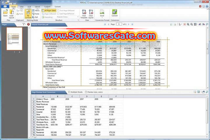 PDF To Excel Converter : Version 4.9.2 (Latest Software)