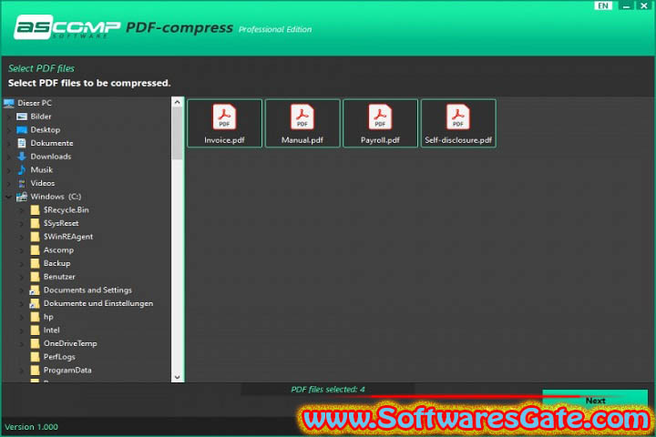 PDF-compress Professional : Version 1.008 (Latest Software)