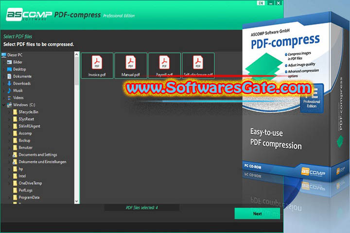 PDF-compress Professional : Version 1.008 (Latest Software)