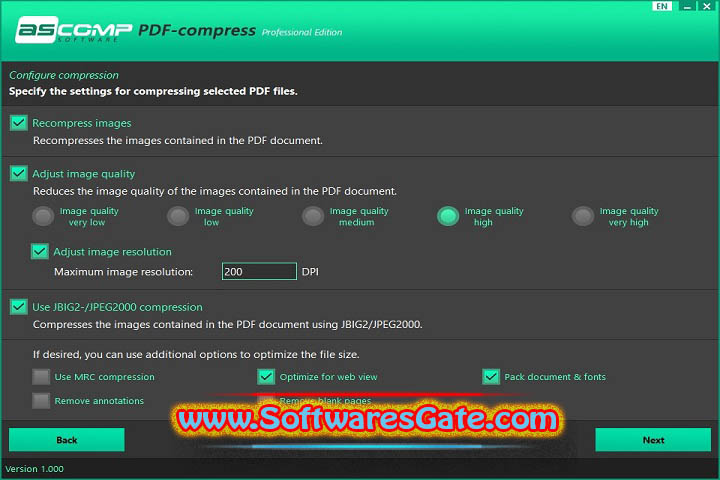 PDF-compress Professional : Version 1.008 (Latest Software)