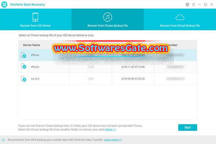 PanFone Data Recovery : Version 2.3 (Software)