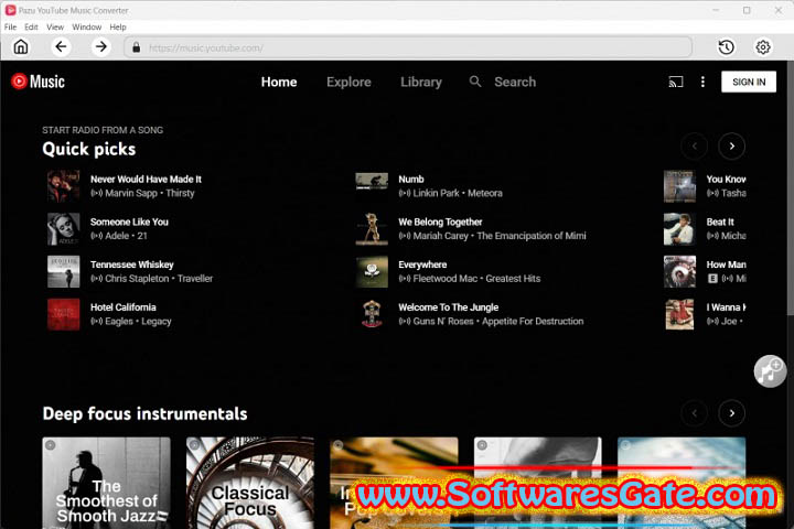 Pazu YouTube Music Converter : Version 1.2.5 (x64) (Software)