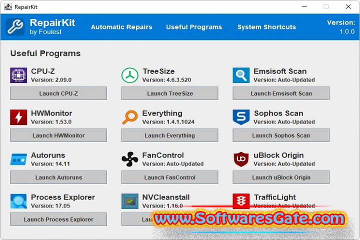 RepairKit : Version 1.1.3 (Software)