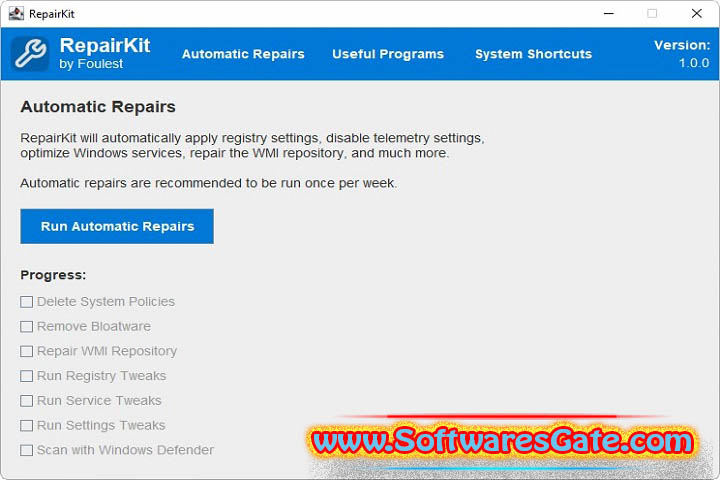 RepairKit : Version 1.1.3 (Software)