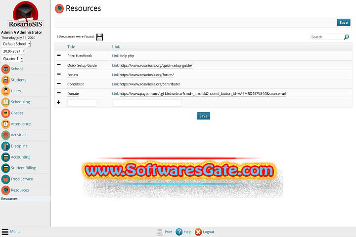 Rosariosis : Version v11.8.1 (Software)