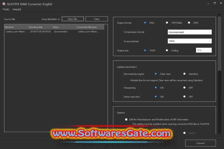 SILKYPIX RAW Converter : Version 1.0.10.0 (Latest Software) SILKYPIX RAW Converter : Version 1.0.10.0 (Latest Software)