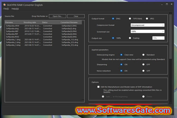 SILKYPIX RAW Converter : Version 1.0.10.0 (Latest Software) SILKYPIX RAW Converter : Version 1.0.10.0 (Latest Software)