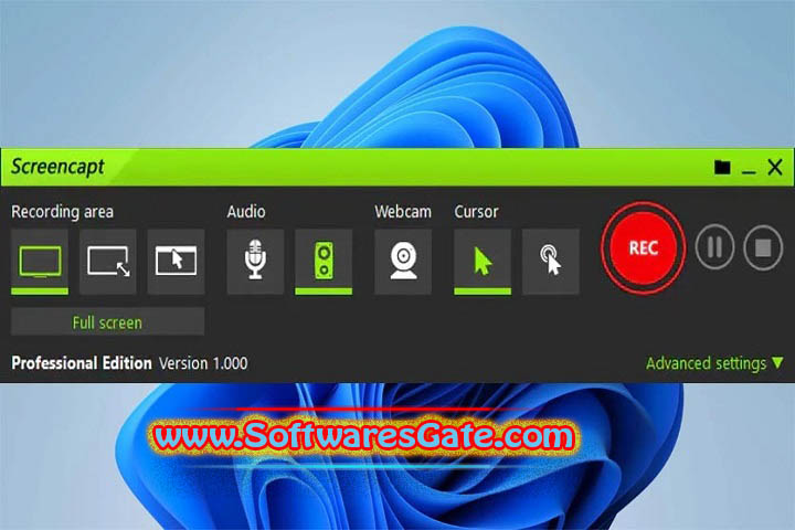 Screencapt Professional : Version 1.000 (Software) Screencapt Professional : Version 1.000 (Software)