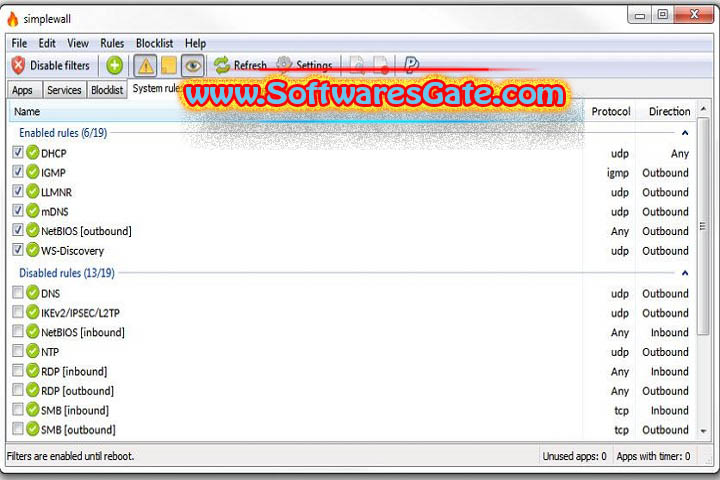 Simplewall : Version 3.8.3 (Software) Simplewall : Version 3.8.3 (Software)