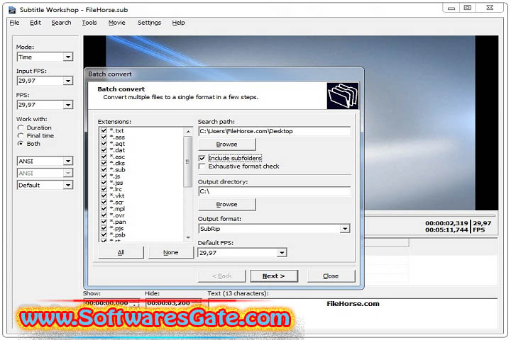 Subtitle Workshop : Version 6.3.1 (Software) Subtitle Workshop : Version 6.3.1 (Software)