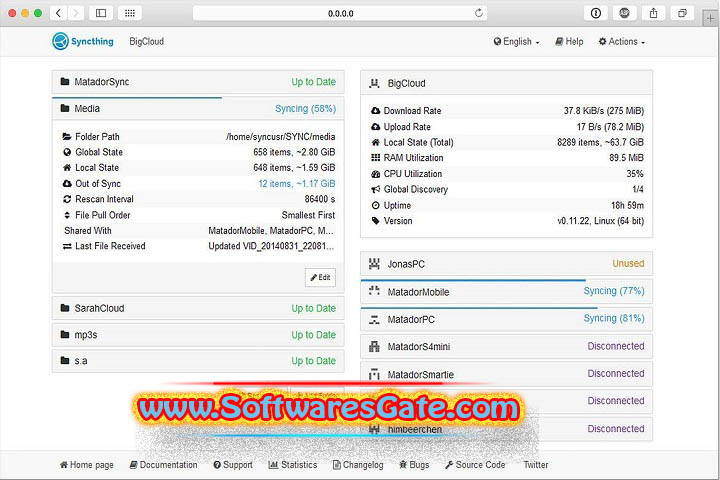 Syncthing : Version 1.27.10 (Software) Syncthing : Version 1.27.10 (Software)