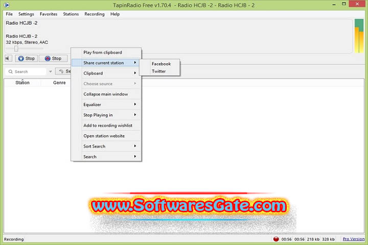 TapinRadio Pro : Version 2.15.97.6 (x64) (Software)