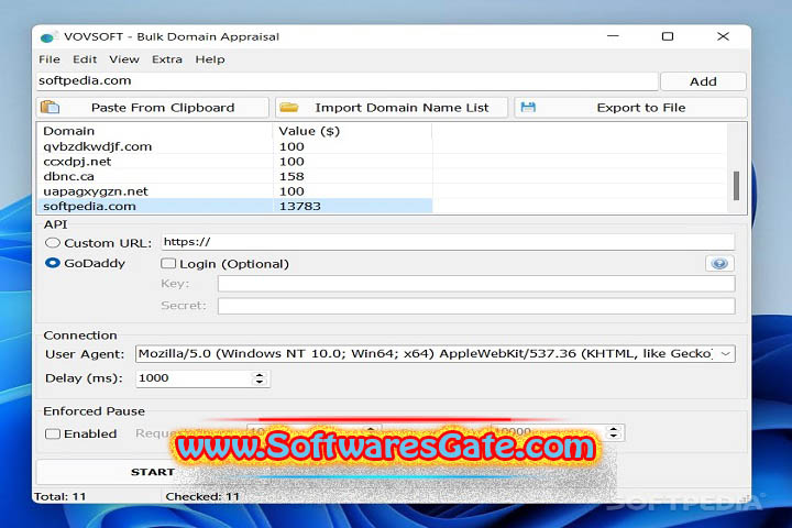 VovSoft Bulk Domain Appraisal : Version 3.6 (Software) VovSoft Bulk Domain Appraisal : Version 3.6 (Software)