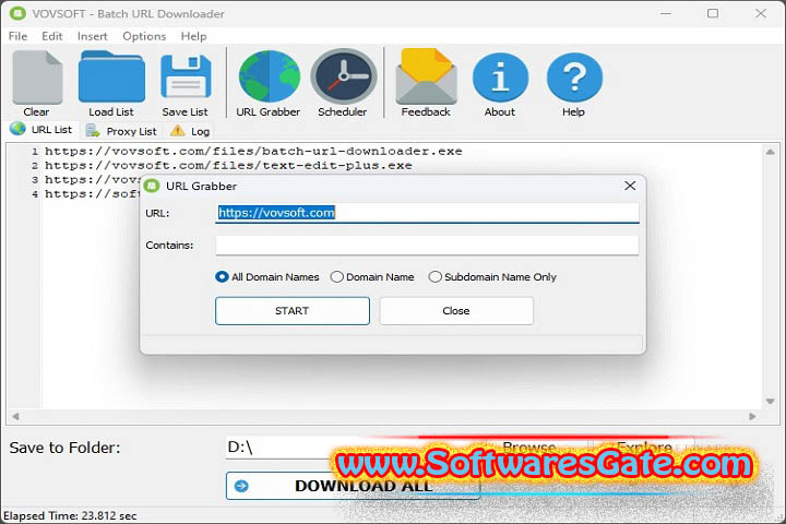 VovSoft Collect URL : Version 3.3.0 (Software)